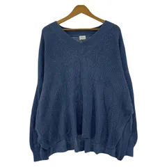 Spick & Spanスピック＆スパン Vネックニット sizeＦ/ブルー