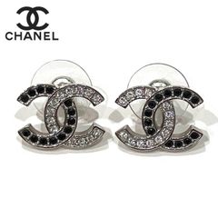 【2024年最新モデル】CHANEL シャネル ココマーク CC ピアス B24V ラインストーン 両耳