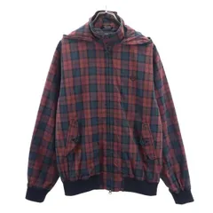 フレッドペリー チェック フーデッド ジャケット M レッド系 FRED PERRY ロゴ刺繍 メンズ 【中古】  【230215】のサムネイル