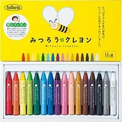 【中古】(未使用･未開封品)　ホルベイン みつろうクレヨン 16色セット 310001 kmdlckf