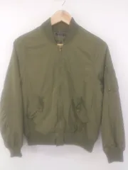 ◇ INGNI イング ジップアップ 長袖 中綿 ブルゾン サイズM カーキ グリーン系 レディース E  【1304260013695】