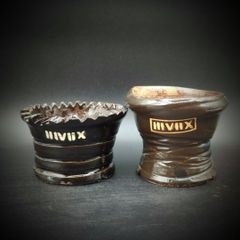 《2個セット》 Sサイズ  ビターチョコレート 【DB-S2_2007】 IIIVIIX イーヴィックス 陶器鉢 植木鉢 観葉植物 多肉植物 アガベ 塊根植物 グラキリス 亀甲竜 エケベリア ハオルチア