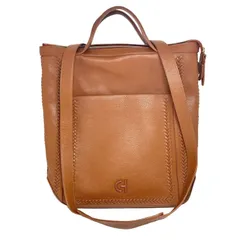 COLE HAAN 【コール ハーン】 レザーコンバーチブル バックパック トートバッグ ショルダーバッグ 3way キャメル ブラウン レディース 通勤 通学 A4
