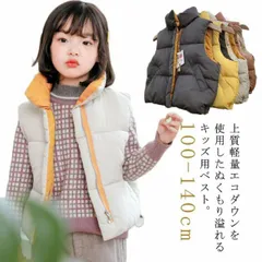 子供 エコダウンベスト キッズ 中綿ベスト 子供服 キッズベスト 男の子 女の子 エコダウンジャケット トップス 冬アウター 羽織り 防寒 暖かい 軽い 軽量 子ども服 こども 上着 ジレ スタンドカ#lella165
