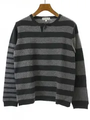 Yohji Yamamoto POUR HOMME ヨウジヤマモト プールオム 09AW ウールボーダーニットセーター ブラック グレー 3のサムネイル