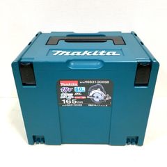 未使用 マキタ 165mm 充電式マルノコ HS631DGXSB 鮫肌チップソー付き 18V 6.0Ah 丸のこ フルセット ブラック makita △ DW 3060