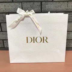 【リボン付き】Dior ディオール ショッパー ホワイト/ゴールド