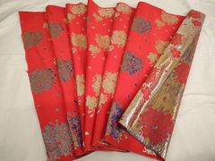 平和屋着物＃道中着 道長葉尽くし文 正絹 逸品 BAAU0043gt