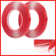 【人気商品】厚み1mm cm 幅1 ネイルチップのディスプレイに最適 汎用性に優れ 粘着テープ ネイル用品 DIY接着用 耐熱性 強い 透明 透明 爪飾りツール 防水両面テープ 両面テープ 超強力両面テープ ネイルラインテープ【2個セット】ネイルシールテープ