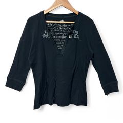 ポロジーンズ　L　黒　長袖　Tシャツ・カットソー　綿100%