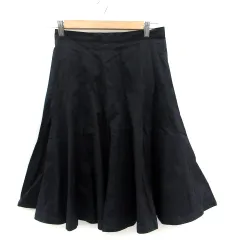 マークバイマークジェイコブス MARC by MARC JACOBS フレアスカート ミモレ丈 2 黒 ブラック /HO52のサムネイル