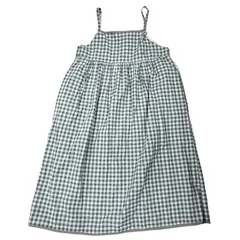 Samansa Mos2 リネン11% キャミワンピース サマンサモスモス clc-1106150 ギンガムチェック ワンピース ジャンパースカート SM2