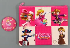【中古】グッズセット ピーチ姫 缶ミラー+ポーチ 「Switchソフト プリンセスピーチ Showtime!」 楽天ブックス購入特典