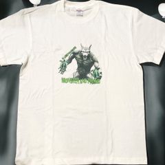 聖獣とカメ半袖TシャツL白 亀Tシャツ