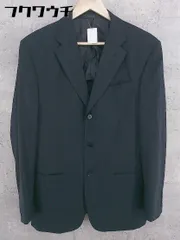 ◇ HILTON ヒルトン fatto a mano シングル3B 長袖 テーラード ジャケット サイズ50 ネイビー メンズ 【中古】 【1002801699970】のサムネイル