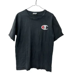 Champion 半袖 ロゴ プリント Tシャツ M ブラック チャンピオン クルーネック 古着卸 アメリカ仕入 a707-5784のサムネイル