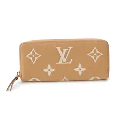 ルイヴィトン モノグラムアンプラント バイカラー ジッピーウォレット ラウンドジップ 長財布 M69794 トゥルトレールクレーム ベージュ【中古】