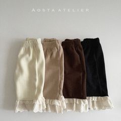 【⭐️閉店SALE⭐️】【Aosta】Corduroy frills pants[aowi04]