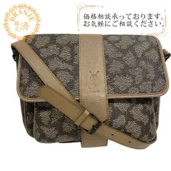 【５％OFF フォロワークーポン！！】YVES SAINT LAURENT イヴサンローラン YSLロゴ フラップ ジラフ ショルダーバッグ バッグ カバン 斜めがけ 肩掛け ブランド レディース ブラウン レディース おすすめ 人気