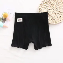 在庫処分中 [ブラック] ３分丈 スパッツ オーバーパンツ ショーツ 下着 インナーウエア 女の子 女子服