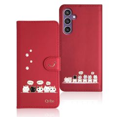 【数量限定】Galaxy S23fe 手帳ケース Galaxy シンプルなのに可愛いデザイン エンボス加工猫柄 うれしい気持ち ケース 6.4インチ対応 ギャラクシーS23 FE FE ケース 手帳型 ぎゃらくしーS23 手帳型 FE スマホケース Galax
