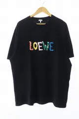 ロエベ LOEWE 24AW RELAXED FIT T-SHIRT ロゴ 刺繍 リラックス フィット 半袖Tシャツ H526Y22XBF XL 黒 ブラック ブランド古着ベクトル 中古 ☆AA★ 241214のサムネイル