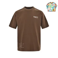 【今日WTO】Balenciaga / バレンシアガ 24ss モザイクコーラ破洞 T シャツ-IK66