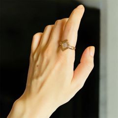 聖域のかけら ダイヤラインリング【13号サイズ】