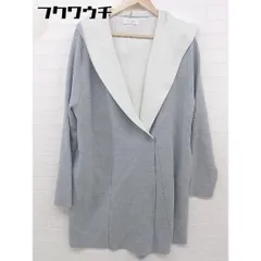 ◇ Simplicite シンプリシテェ フード付き ニット 長袖 ロング カーディガン 表記なし グレー レディース  【中古】 【1201120000942】
