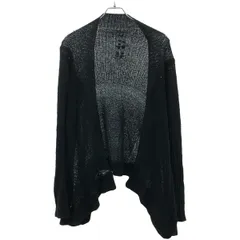 Rick Owens リックオウエンス 11SS ドレープコットンニットカーディガン RP8611 ブラック Sのサムネイル