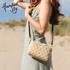 ショルダーバッグ Handed By JOLIE レディース フェアトレード （ バッグ ミニショルダー かばん 鞄 サコッシュ 軽量 リサイクル素材 ハンデッドバイ ハンドメイド ポーチ カゴ かご ポシェット 編み込み コンパクト 小さめ エコ )