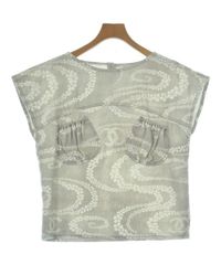 新品未使用】CHANEL ココボタン シルクシフォン フリルブラウス 38 