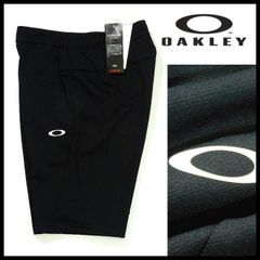 新品 オークリー OAKLEY 春夏 ハーフパンツ L(79-84cm) 黒 ENHANCE TECH JERSEY 9INCH 吸汗速乾 裏点接触 メンズ