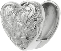 アクセサリーショップPIENA/ピアス ピエナ サージカルステンレス316L 片耳用 1個売り ハワイアンジュエリー ハート プルメリア スクロール フープピアス レディース シルバー(シルバー(片耳用))