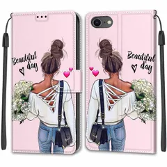 【特価商品】携帯カバー PUレザー スマホケース iphoneケース 手帳型 se カード収納ケース ケース マグネット式 ケース スタンド機能アイフォンse iphone7 ケース4.7インチ対応 360度保護 iphone8 (iPhone 第3世代 SE