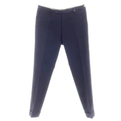 【中古】ベルウィッチ BERWICH ストレッチ ウール ドレススラックスパンツ ネイビー【サイズ50】【メンズ】