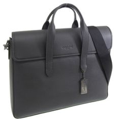 COACH コーチ  2WAY ビジネスバッグ ショルダーストラップ付きブラック C9875QBBK