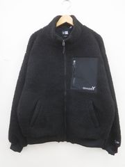 Ground Y×NEW ERA グラウンドワイ/ニューエラ GO-J90-952 24AW BOA BLOUSON GY LOGO ボア ブルゾンジャケット　XL