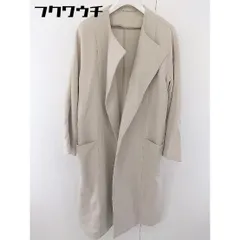 ■ Mila Owen ミラ オーウェン ノーカラー 長袖 コート サイズ F ベージュ レディース  【中古】 【1111040001540】
