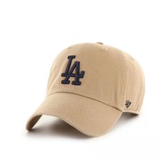【新品・未使用】'47 6PANEL CAP (Dodgers CLEAN UP) KHAKI フォーティーセブン 6パネルキャップ (ドジャース クリーンアップ) カーキ