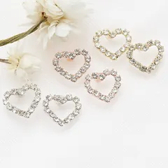 ピアス レディース スワロフスキーハート型スタッド ポリプロピレン製ポスト ノンアレルギー シルバー ゴールド ピンクゴ ルド