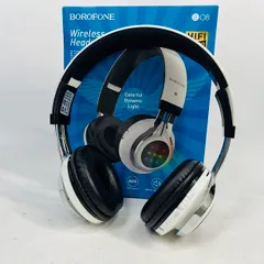 ブルートゥースBOROFONEヘッドセットB08ワイヤレスヘッドホン白　ラブソングワイヤレスヘッドフォン