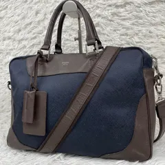 PELLE MORBIDA  ペッレモルビダ　ブリーフバッグ　ビジネスバッグ ネイビー　A4収納　2way　ショルダーバッグ　ハンドバッグ　通勤通学