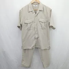 ◇ ⊂ GLOBAL WORK グローバルワーク ウエストゴム セットアップ サイズS ベージュ系 メンズ E  【1506300024511】