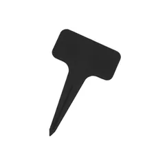 ブラック 園芸用ラベル 植物タグ 植物ラベル 盆栽タグ ネームプレート ガーデニング 立型 Ｔ型 花壇 植木鉢 温室 家庭菜園 防水 耐久性 プラスチック 花 植物 種子名 100枚セット 5色 お選べる イエロー グリーン ホワイト ブルー ブラック (ブラ