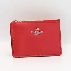 良品 コーチ カードケース/パスケース レッドカラー レディースカードケース 2000000 NSK MTM