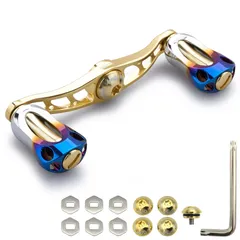 値下✴︎オーロラ✴︎4mm厚95mm✴︎アブ.ダイワ用カスタムストレートハンドル 新品未使用✴︎オーロラ✴︎4mm厚95mm✴︎アブ.ダイワ用
