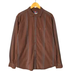 古着 90年代 リーバイス Levi's ストライプ柄 長袖 コットンシャツ メンズL相当 ヴィンテージ/eaa577539