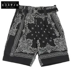 極美品 サカイ パンツ 15ss 小花柄 ペイズリー ベルト