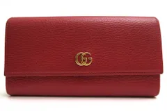 ✨極美品　希少✨グッチ　長財布　コンチネンタル　マーモント　パール　レザー グッチ GUCCI 長財布 ロングウォレット GGマーモント